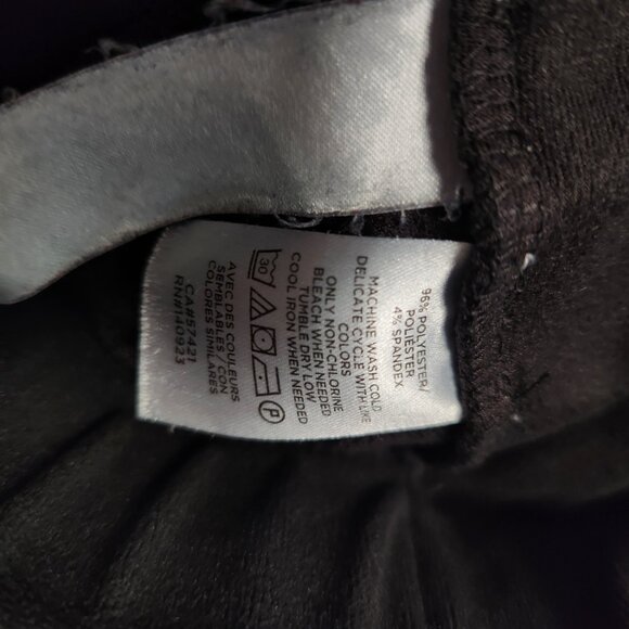 Lou & Grey LOFT | Black Velour Velvet Comfy Straight Leg Joggers Leisure Pants X - Picture 9 of 9